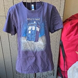 Womens  Blue Graphic T-Shirt
